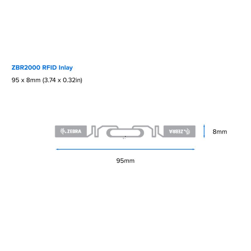 ZEBRA TECHNOLOGIES RFID-Etikett Zebra Z-Select - 152 mm Höhe x 102 mm - Rechteck - 1000 / Rolle - 1