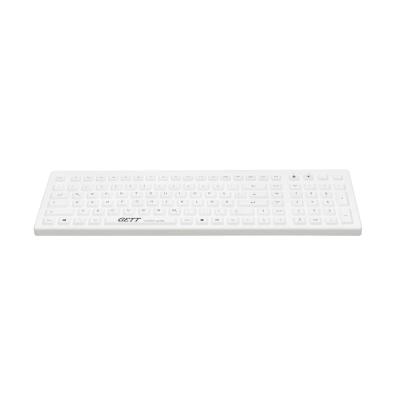 Tastatur GCQ CleanType®  Prime Pro+ TKG-110-GCQ-PR-WHITE-IP68-MAG-BACKL-USB-DE IP68