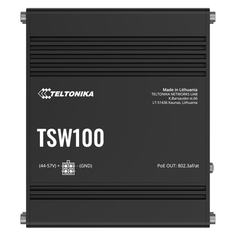 Teltonika TSW100 Industrial Unmanaged PoE+ Switch