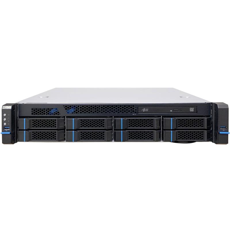 19" Geh&auml;use RM-245-08 2HE 12Gbps 2 x 550W red. Acbel Netzteil