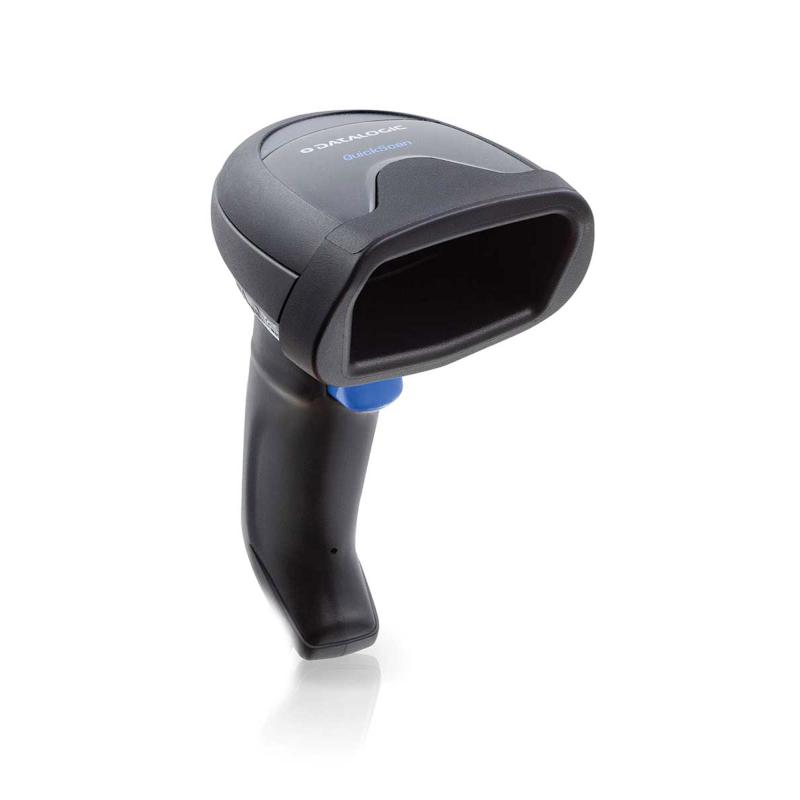 Datalogic QuickScan Lite QW2520, 2D, Imager, USB-Kit (coiled), IP52, Standfu&szlig;, schwarz