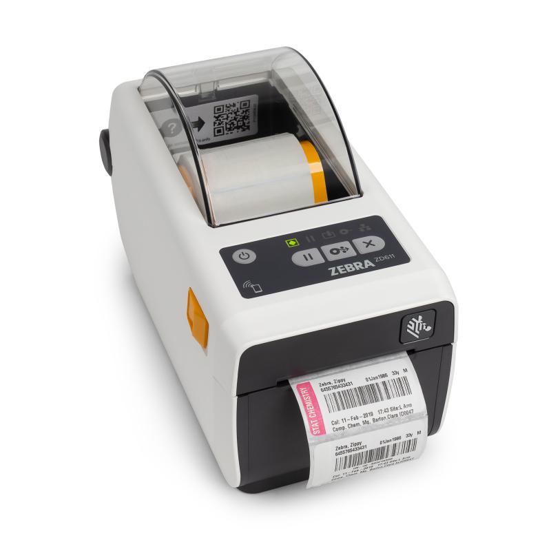 Zebra ZD611D-HC, 8 Punkte(203dpi), Peeler, BT, WLAN, Wei&szlig;, Thermodirekt