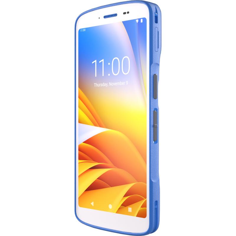 Zebra HC50 mit Notfalltaste, 2D, hot-swap, PTT, USB-C, BT, WLAN, NFC, Android, GMS, wei&szlig;, blau