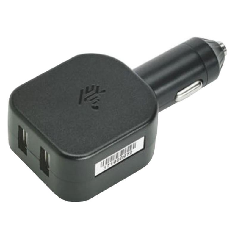 Zebra Kfz-Ladeadapter mit Zigarettenanz&uuml;nder-Anschluss, 2x USB-A, 5V, 2,5A
