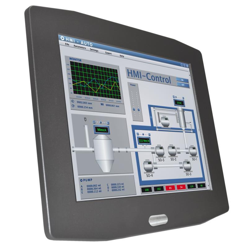 Hygrolion 7SE, 17'' TFT LED Panel PC, IP66, Celeron J6412, 8GB RAM, 128GB SSD, HDMI