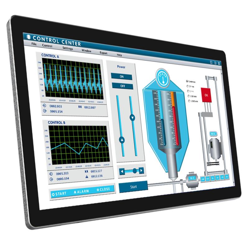 Hygrolion SPC 24 VEII, 23,8" Panel PC, IP66, Edelstahl, PCAP, Intel  N95, 8GB RAM, 256GB SSD, Wifi