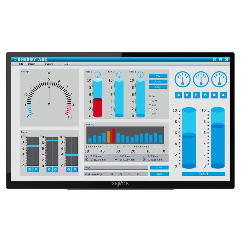 Hygrolion K24ve Panel PC, 23,8'' TFT LED Panel PC, PCAP, IP66, N95, 8GB RAM, 128GB SSD, WLAN