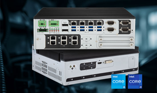 Lüfterlose Vehicle-PCs mit Intel® Core™ Technologie für mobile Industrieanwendungen